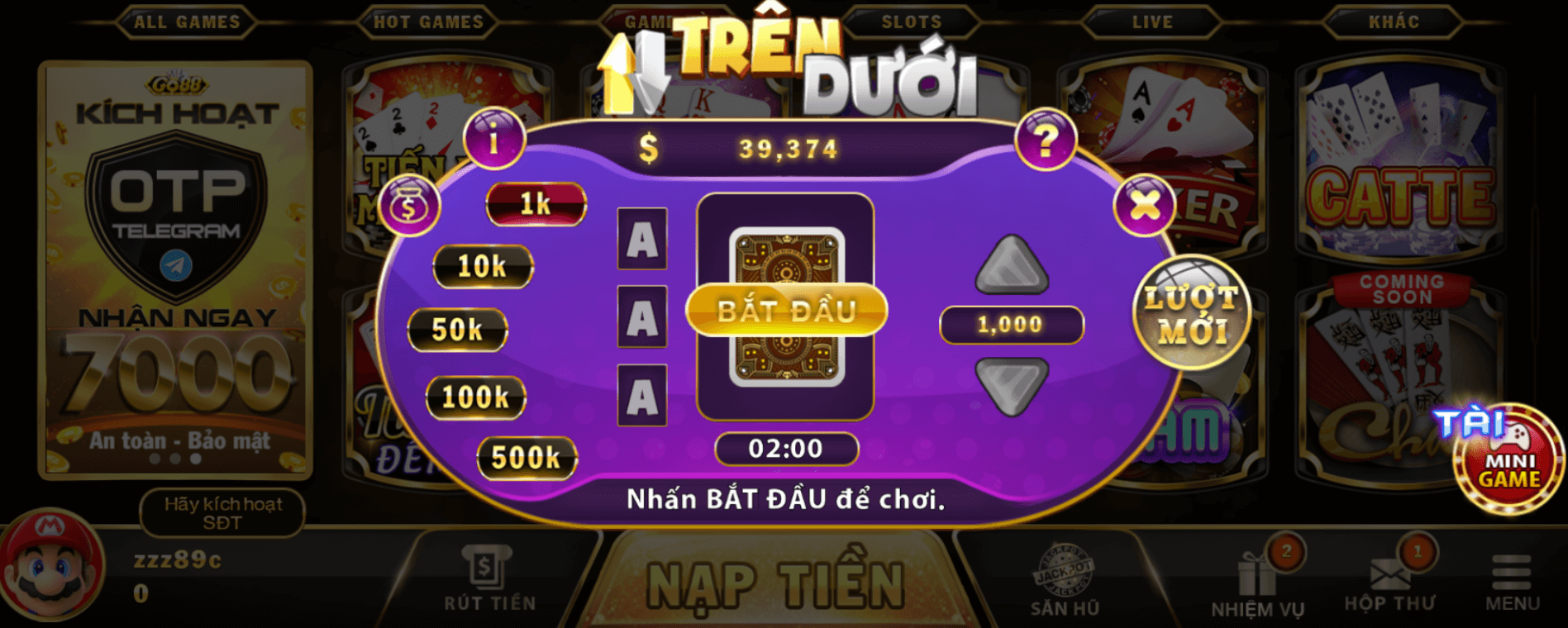 Trên dưới Go88