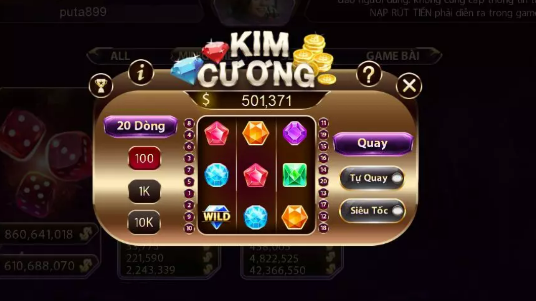 Mini game kim cuong